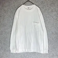 ユニクロ（S）クルーネックTシャツ☘️白/無地/ホワイト/長袖