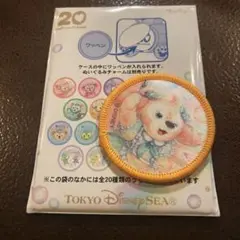 ディズニーシー　ダッフィー20周年　カラフルハピネス　ワッペン　クッキーアン