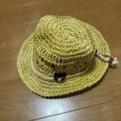 DOUBLE.B 麦わら帽子 50サイズ イエロー