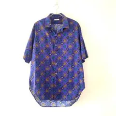 定価 38500円 HEUGN 別注 半袖 シャツ フラワー プリント