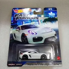 ワイルドスピード ホットウィールプレミアム ポルシェ718ケイマンGT4ミニカー