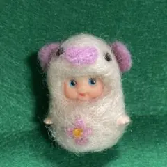 羊毛フェルト ピンクのこぶたちゃん キューピー