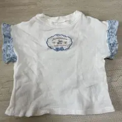 フタフタ　マロンクリーム　ワッフルTシャツ