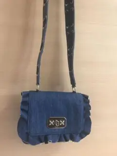 ヴァレンティノ デニムショルダーバッグ