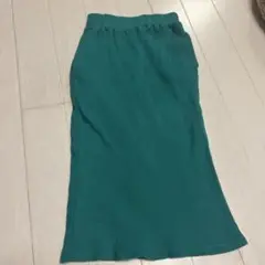 ターコイズ スリット入りスカート 95-105cm