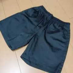 メンズ　GU　ジーンズハーパン　ブラック