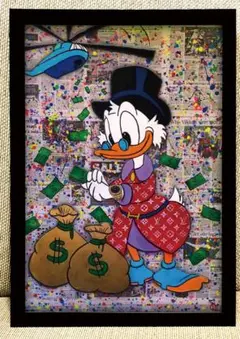 N696 パロディ　アート　額付き