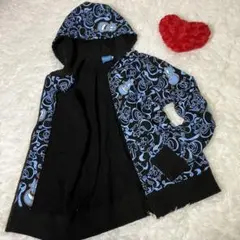 美品✨アラジン ジミー ブルー ブラック ジッパー パーカー