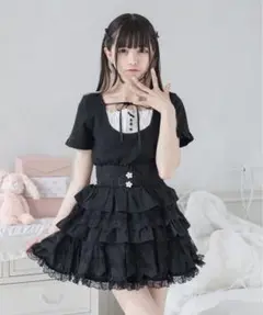 ドーリーリボントップス 黒