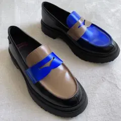 【ほぼ未使用✨】Camper TWINS ローファー　マルチカラー　23cm