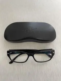 Ray-Ban ブラックフレーム メガネ ケース付き RB5220