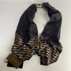 未使用タグ付き GUCCI グッチ スカーフ スカーフリング付き