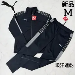 PUMA メンズ トレーニング ジャケット パンツ ジャージ上下セット ブラック