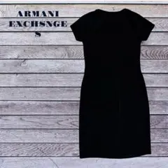 【美品】ARMANI EXCHANGE レディース S ワンピース ブラック 黒