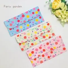 洗える！3個セット 布製・エジソン箸が入る子供カトラリーケース お箸袋 No.7