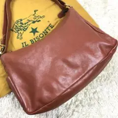 極美品 イルビゾンテ ショルダー ハンドバッグ 2way 三日月 ブラウン