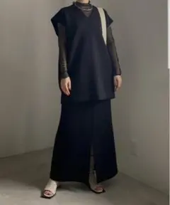 Ameri EFFORTLESS SETUP DRESS アメリ セットアップM