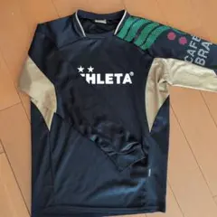 ATHLETA 長袖スポーツシャツ 黒/金