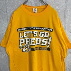 フルーツオブザルーム　ナッシュビルプレデターズ　チームロゴ　企業ロゴTシャツXL