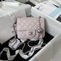 CHANEL ピンク キルティング ショルダーバッグ