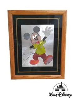 ★ Disney ミッキー ヴィンテージ 版画 額装 アート レトロ 額