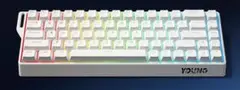 K68 RGBメカニカルキーボード ホワイト