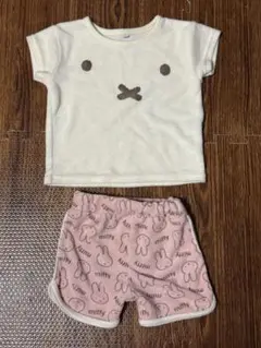 USED品 ミッフィー miffy 上下セット 半袖 半ズボン 80cm