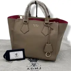 【未使用品】 A.D.M.J 2way ショルダーバッグ レザー 付属品付き