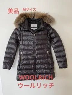 美品 WOOLRICH ダウンコート ブラック ロングダウンコート