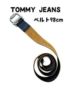 値下げ‼️【新品】TOMMY JEANS ベルト 98cm 黒/黄