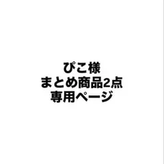 ぴこ様 リクエスト 2点 まとめ商品