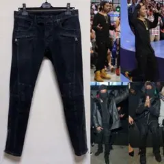 BALMAIN HOMME バルマン オム バイカー ジップ パンツ デニム