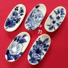 新品　京都　陶葊窯　陶あん　箸置き 楽天市場】京焼 清水焼 陶あん 色絵付け 箸置き(白地×菖蒲