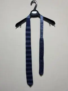 美品メンズビギインディゴ調シルクネクタイ