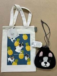 フレンチブルドッグ、ボストンテリア　トートバッグ、巾着