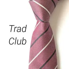 美品　Trad Club　シルクネクタイ レジメンタル　ストライプ　東京シャツ
