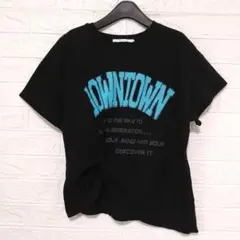 CHIGNONSTAR　裾ねじれデザインTシャツ　F