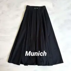 Munich ミューニック　ボリューム ワイドパンツ　ブラック 黒　S