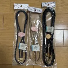 Jasmine ネックストラップ ショルダーひも　ハンドメイド　3本セット　本革