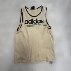 adidas ベージュ タンクトップ L