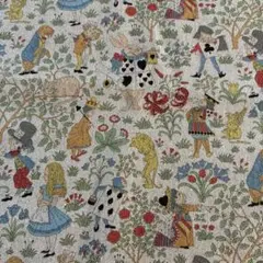 V&A アリスの冒険　綿麻キャンバス　生地　生地幅×50cm