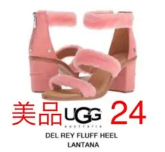 【美品箱付き】UGG デルレイフラッフヒール 24 ランタナ