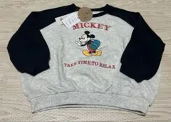 hooday ミッキー　ディズニー　トレーナー　キッズ　長袖　しまむら