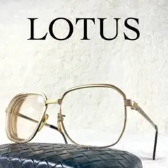 極美品　LOTUS　CITIZEN　ビンテージメガネ　ピュアチタン　ゴールド