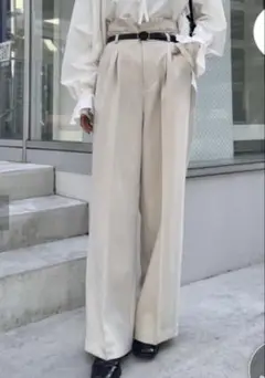 mystic ベルト付きスラックス2 パンツ　スラックス