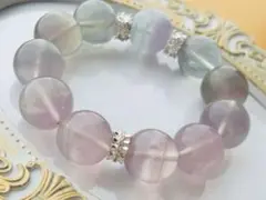 （212）イットリウムフローライト♡ブレスレット♡18mm♡大玉