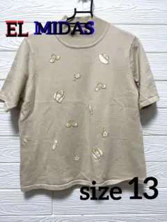 【24時間以内発送】EL MIDAS エルミダ 半袖ニット