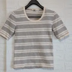 UNIQLO ユニクロ ボーダーストライプ 半袖Tシャツ S
