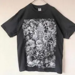 タトゥーグラフィックTシャツ BIGプリント L相当 ブラック US古着 OLD
