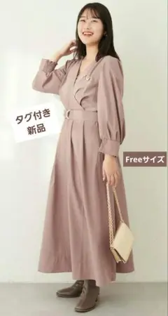 natural couture 【ako】骨スト優勝カシュクールワンピース
